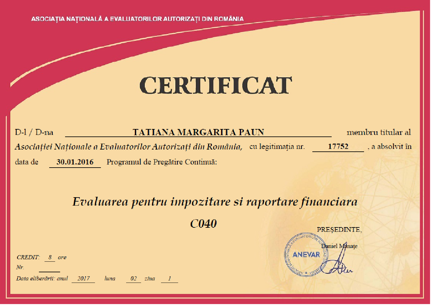 Certificat certificat